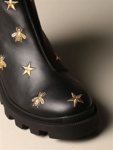 gucci star and bee embroidered boots dupe|gucci black boots with bees.